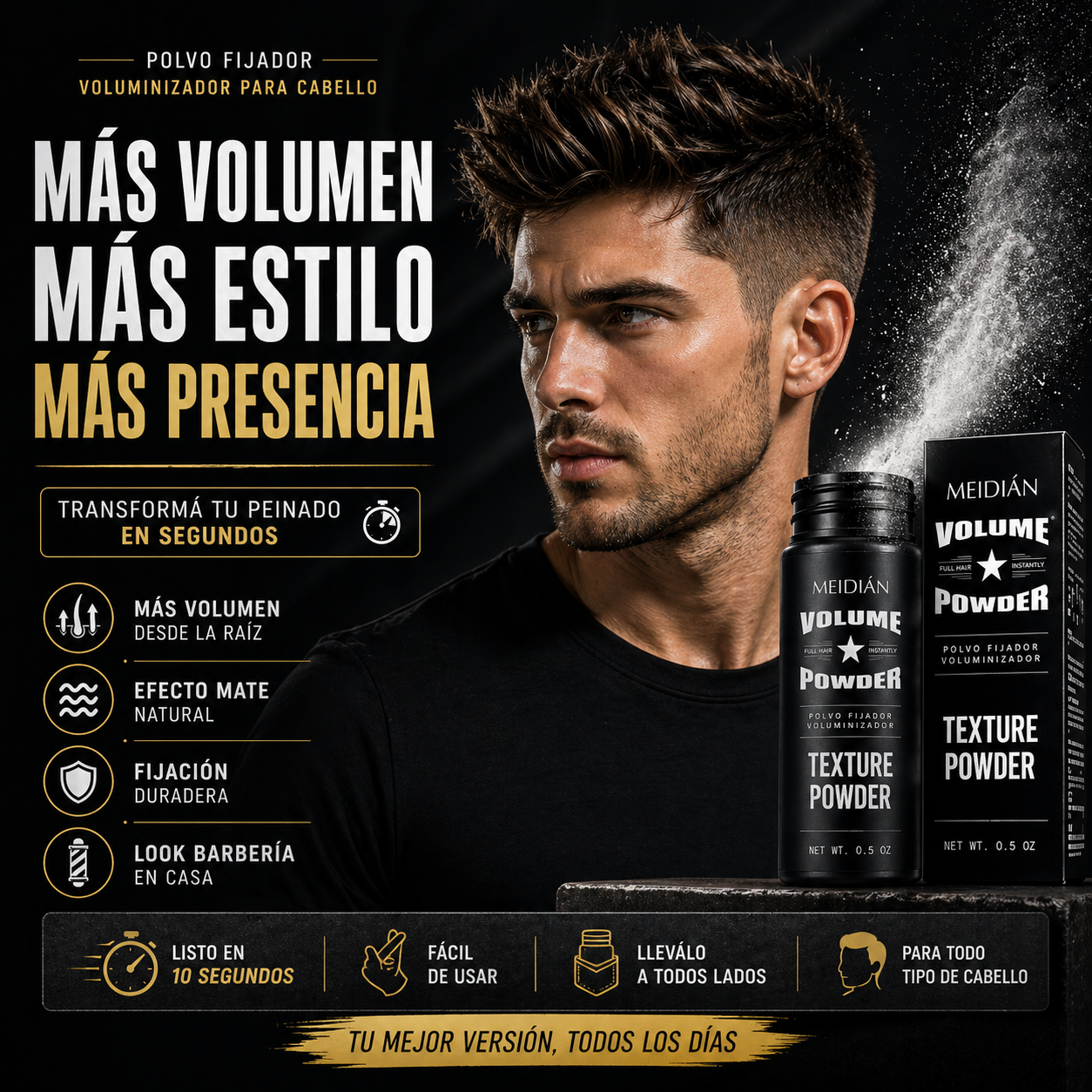 Polvo Fijador para Cabello