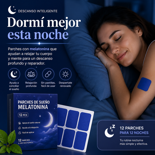 Parches De Sueño Melatonina 12 Pcs